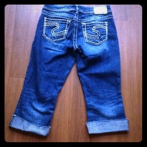 Silver Jeans cutoff to Crop pants